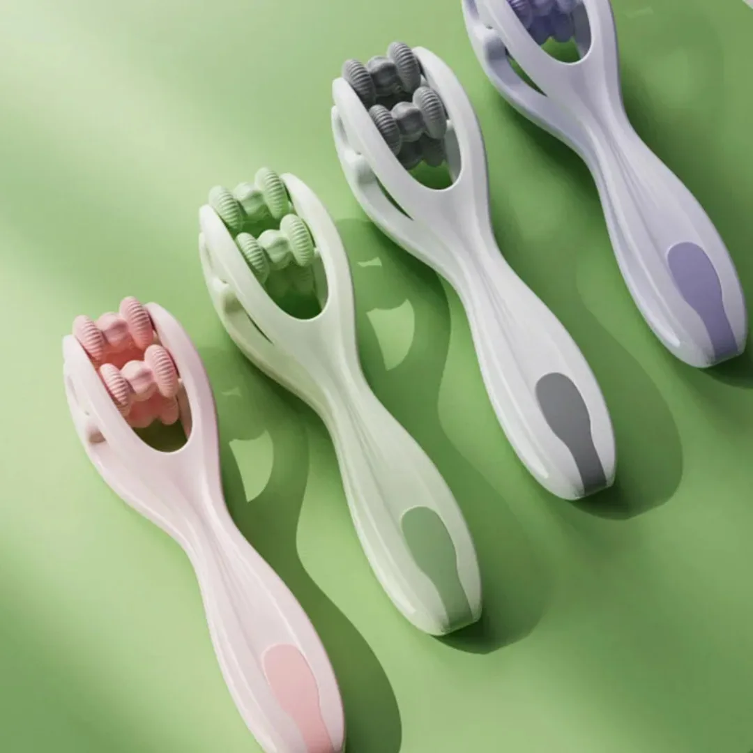 

Массажер для пальцев, двухрядный роликовый дизайн, портативный массажер для ручных суставов, массаж меридиана, инструменты для выемки мышц