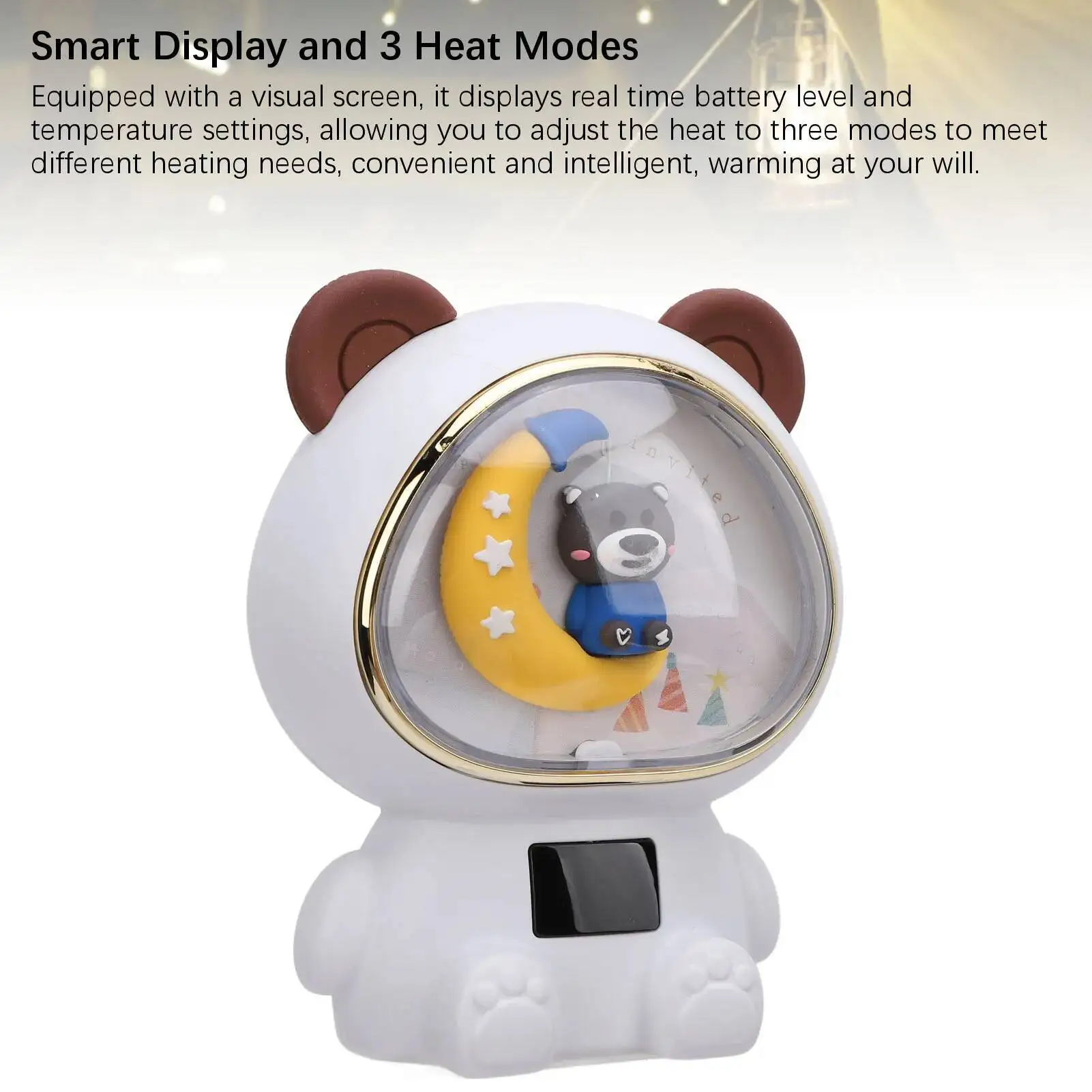 

2 In 1 Cartoon Warmer Fast Heating 3 Modes Rechargeable For Camping Outdoor USB Hand Heater