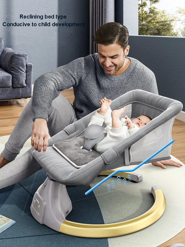 Baby Electric Rocking Chair Coax Baby Artifact Newborn Sleep Cradle Bed With Baby Sleeping Comfort Recliner