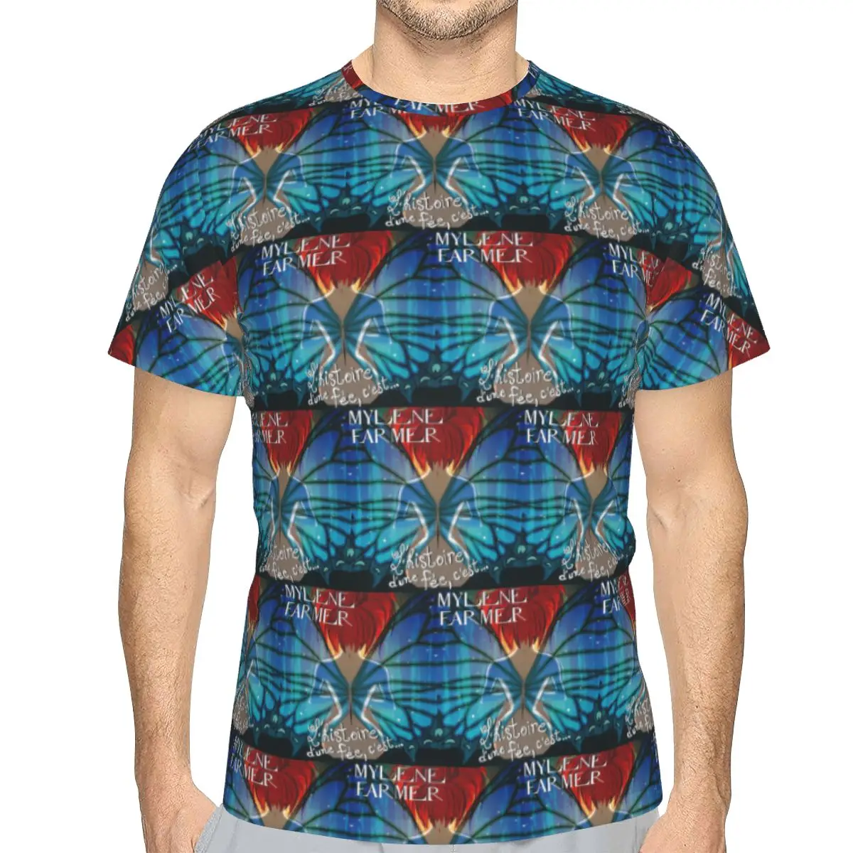 100% Cotton Mylene Farmer French Singer T-Shirt Men's Classic T Shirt Men Crew Neck Summer Shirts Tops