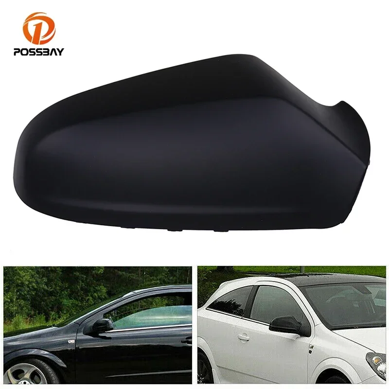 Car Left /Right Rearview Mirror Black Door Wing Mirror Cover Auto Exterior Parts For Opel Astra H 2004 2005 2006 2007 2008 2009