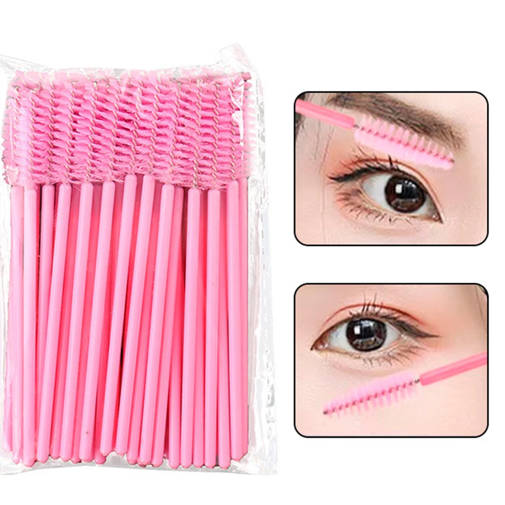 500/1000Pcs Eyelashes Extension Brush Disposable Makeup Brushes For Woman Mascara Wands Applicator Spoolers Tools Wholesaler