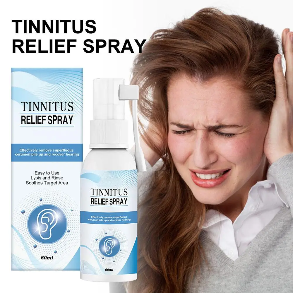 Tinnitus Ear Spray Treatment Itching Earache Hard Hearing Tinnitus Ear Spray Swelling Care Ringing Relieving Symptoms Otiti X0E9