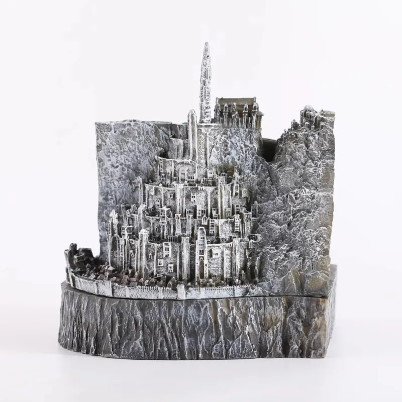 

Minas Tirith Model Statue Toys Collection Model High Quality Action Figures Copper Imitation Novelty Ashtray Best Gift