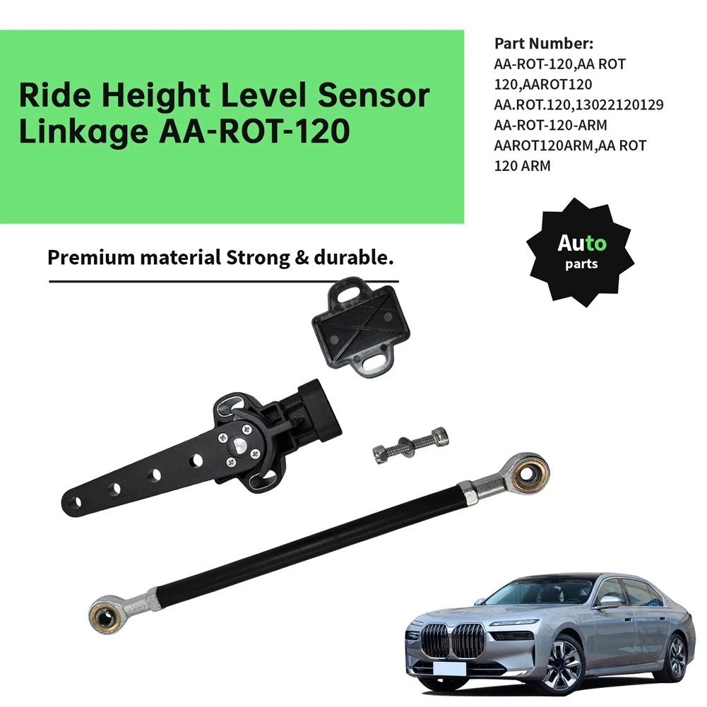 A73X-Car Air Suspension Ride Height Level Sensor Linkage AA-ROT-120 For BMW Accuair Ride Level Sensor 13022120129 AAROT120