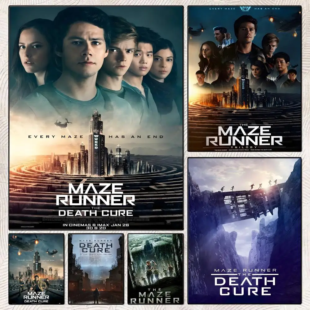 The M-Maze Runner Film Poster Decorative Wall Art Stickers Mural For Home Living Room Hallway Decor Gift