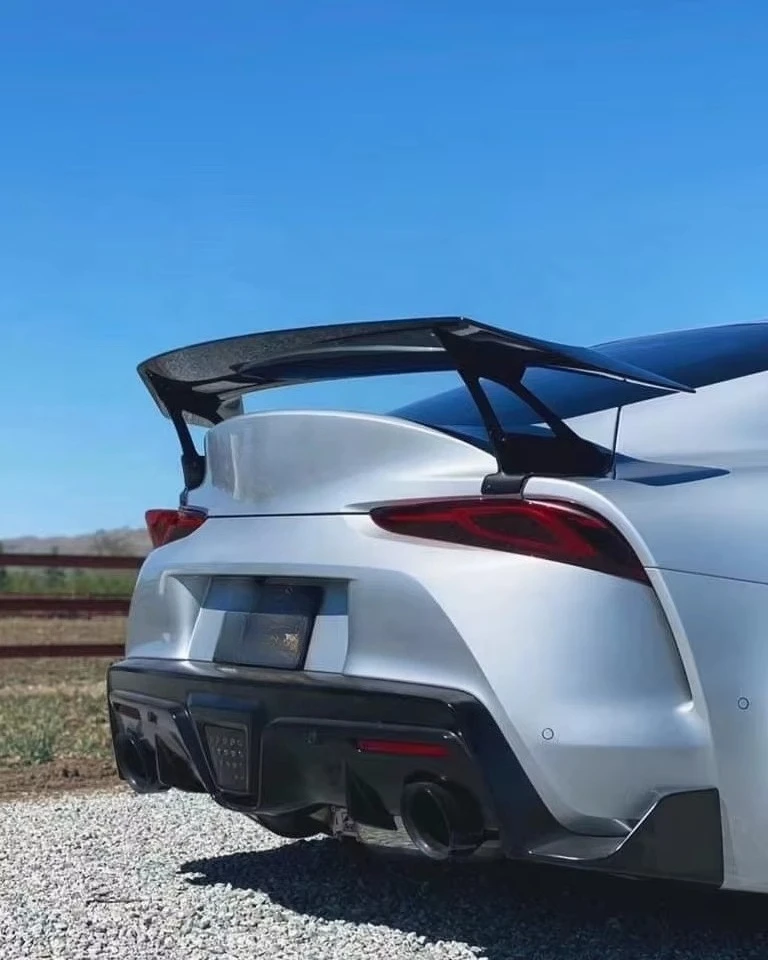 V Design Carbon Fiber Spoiler for SUPRA A90 MK5 WING Perfect Quality