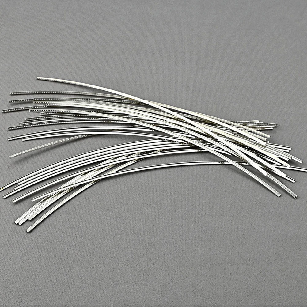 

25 Pcs Fretwire Guitar Electric Wires Supplies Metal Replacement Durable Useful Clear Sound Practice Storage Convenient Long Use