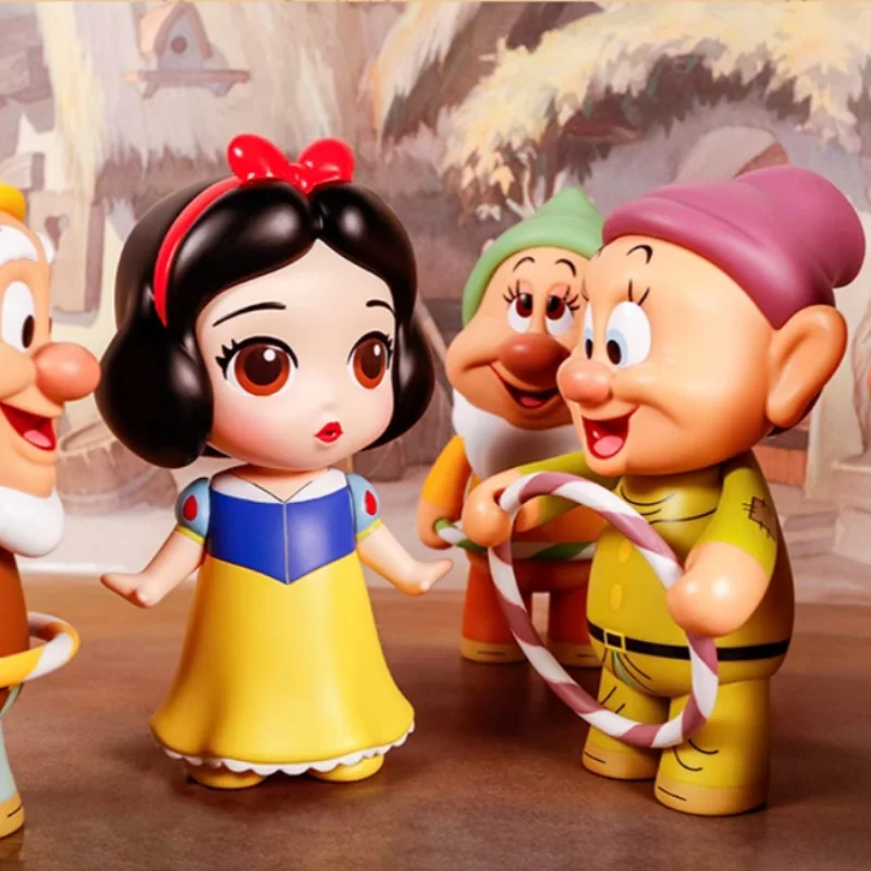 Véritable HEROCROSS Disney sept nains neige blanche à la mode jouer Anime Figure ornement de bureau créatif modèle à collectionner jouet cadeaux