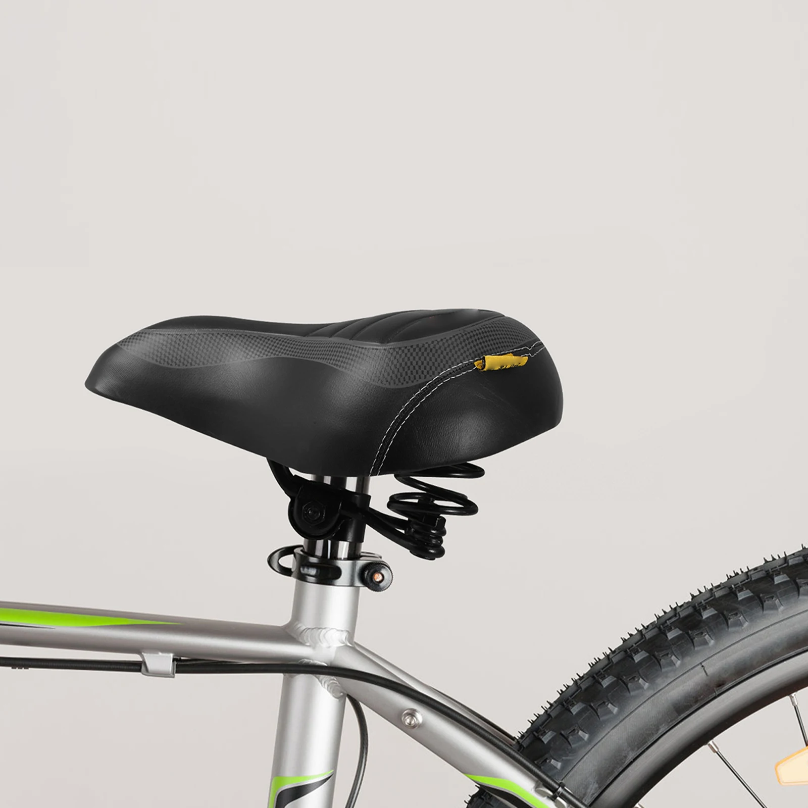 

Черное пружинное седло, сиденье с большой задницей, толстая подушка для горного велосипеда, велосипедное амортизирующее сиденье, седло с большой задницей