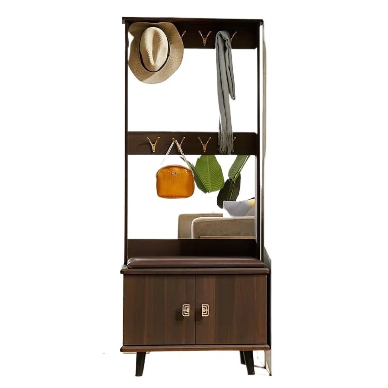 Hanger, white European suction film, foyer cabinet, entrance partition, with mirror, shoe cabinet