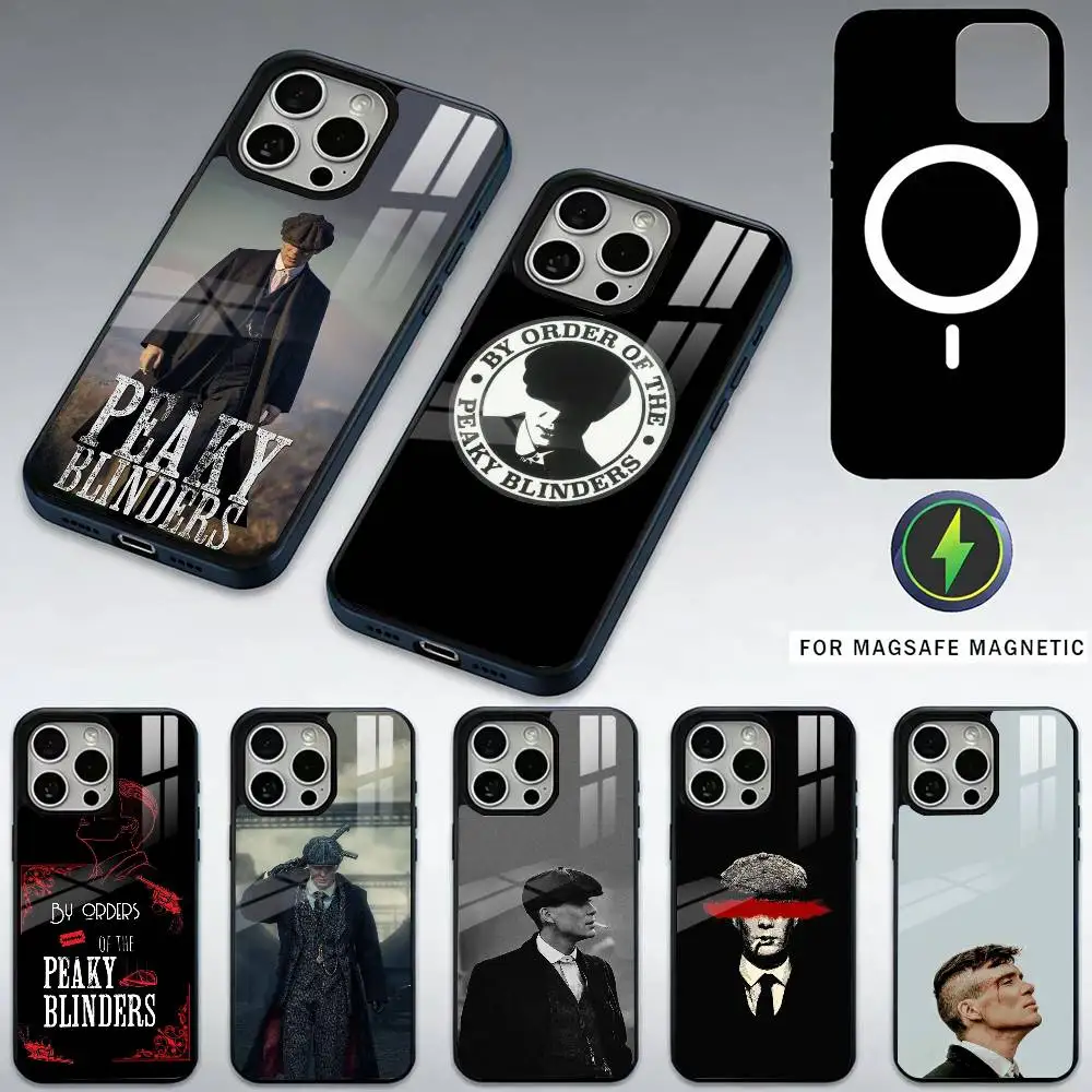 

TV P-Peaky B-Blinders-S Phone Case For iPhone17,16,15,14,13,12,11 Plus,Pro Max Magnetic For Magsafe Wireless Charging
