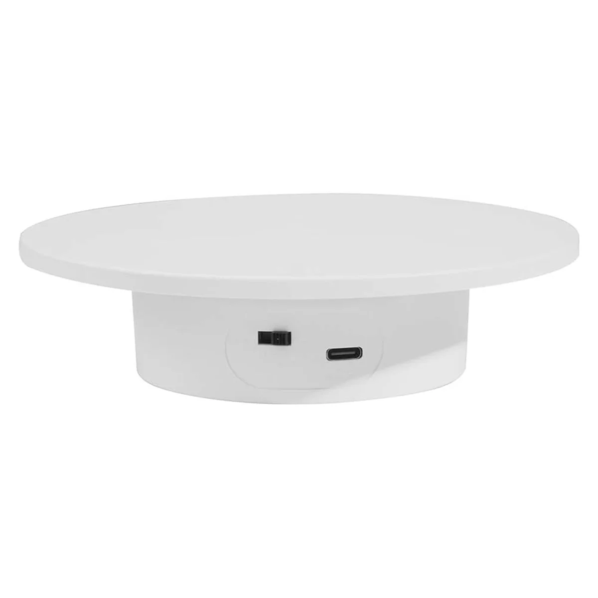 Présentoir rotatif Hurized, base colorée 360 électrique à distance Lazy Susan, capacité de charge de 11lb, pour la photographie