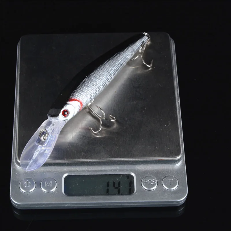 1 PCS 12.5cm 14g Japan Hard Bait Laser Minnow Fishing Lure Pesca Hook Fish Wobbler Crankbait Tackle Artificial Lures