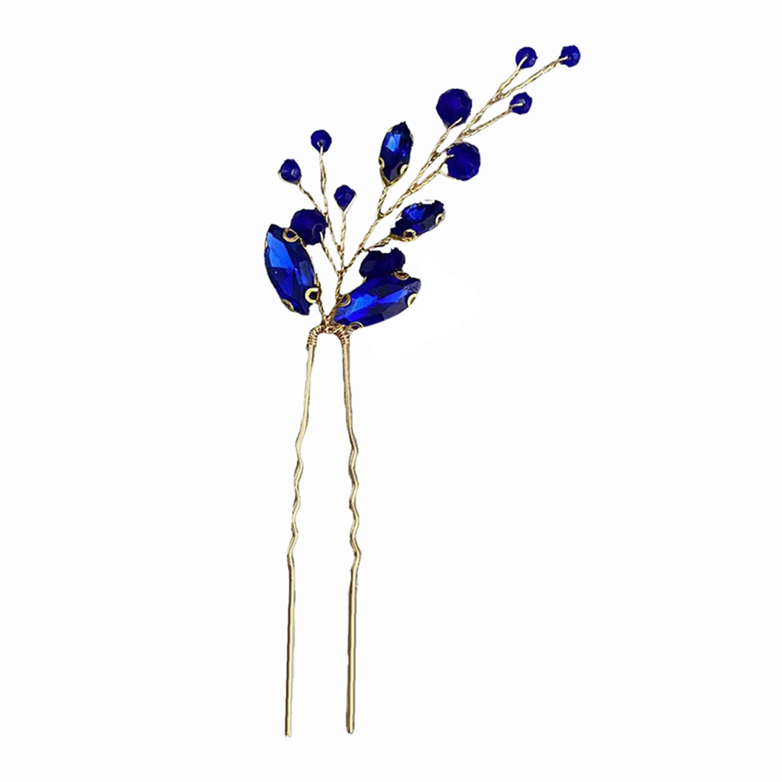 

Rhinestones Decor Hair Jewelry Side Hair Comb Hairband U-shaped Hairpin Headdress for Women Girls and Hairdressing Salon