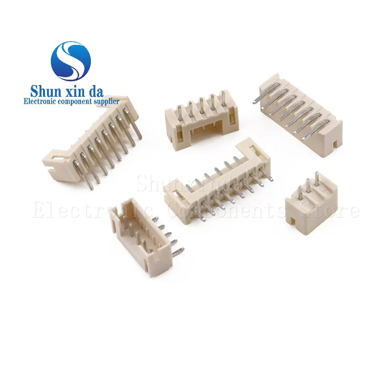 20PCS PH2.0 SMD 2.0MM 2p 3p 4p 5p 6p 7p pin JST Connector Wire vertical Horizontal type Mother seat SMT RIGHT ANGLE Connector