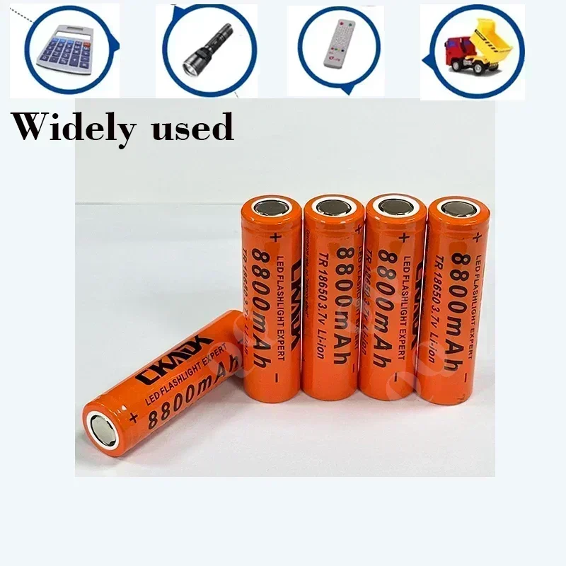 New High Capacity and High Quality 18650 Battery 3.7V 8800mAh Rechargeable Lithium Ion Battery for LED Flashlights