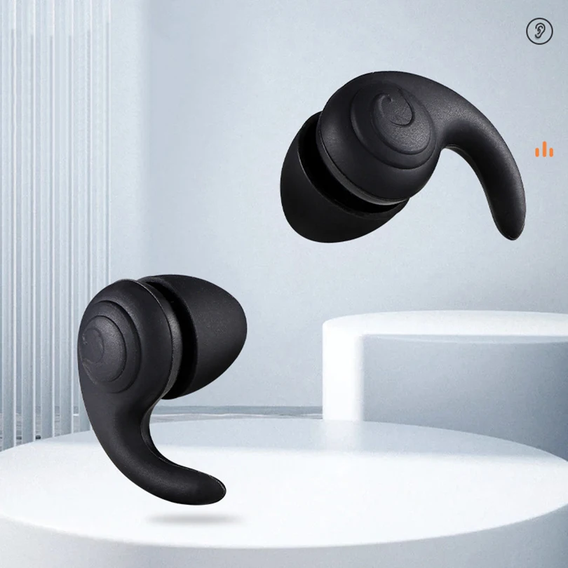 1 세트 잠자는 Tapones 용 귀마개 Oido Dormir 소음 감소 귀마개 방수 실리콘 보호 Oordopjes 귀마개 세트