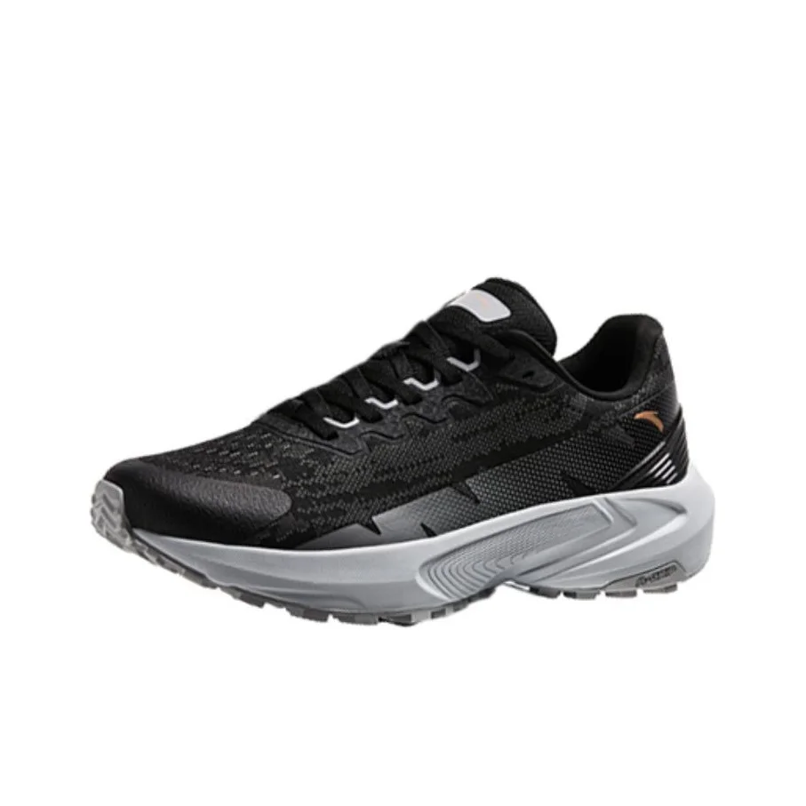 Anta Qilian Sports Cushioning Slip Resistant Low top Running Shoes Women's Black 122345584-1