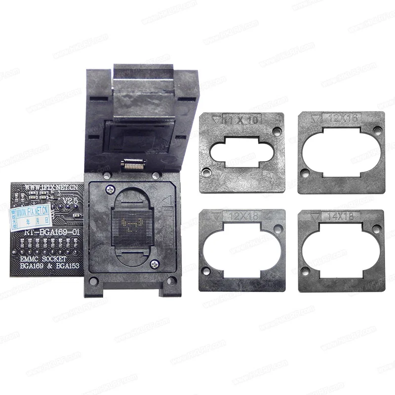 

RT-BGA169-01 EMMC Seat EMMC153 EMMC169 Adapter + Limit Frame For RT809H Programmer