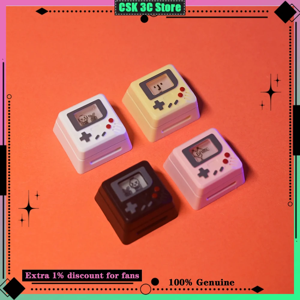 JKDK K04 for Mac Macintosh Retro Keycaps 3 Classic Styling Backlit 6-Monitor Disps 3-in-1 for Mechanical Keyboard Keycaps Gift