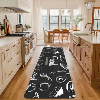 거실용 만화 식기 주방 매트, 입구 도어 매트, 홈 침실 러그, 바닥 복도 발코니 미끄럼 방지 카펫 