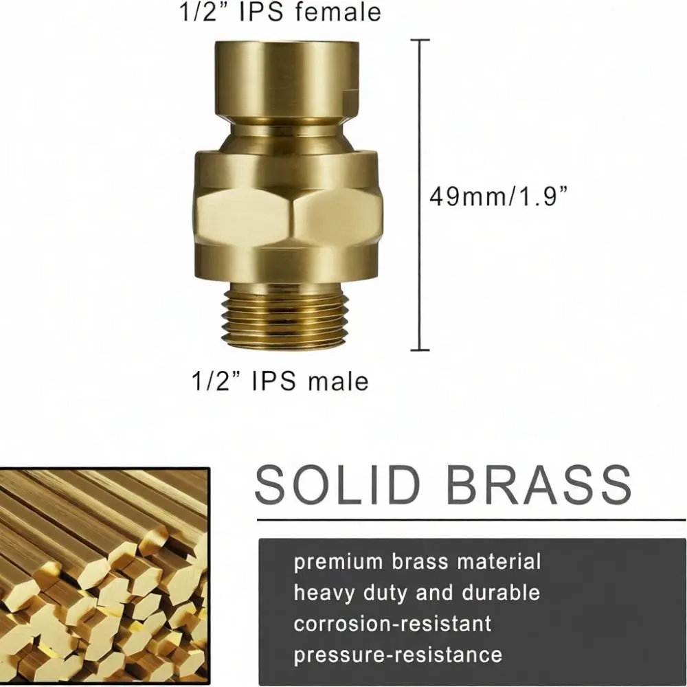 Universal Shower Head Adapter Brass Rotate Connector 90 135 Degree Elbow Fitting Adjustable Bathroom Plumbing Tool