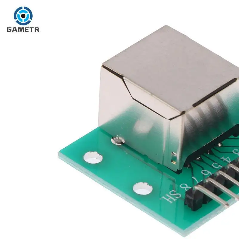 1Pc Rj45 Adapter Board Naar Xh2.54 Modulaire Ethernet Connector Adapter Netwerkinterface + Breakout Board + Pin Header