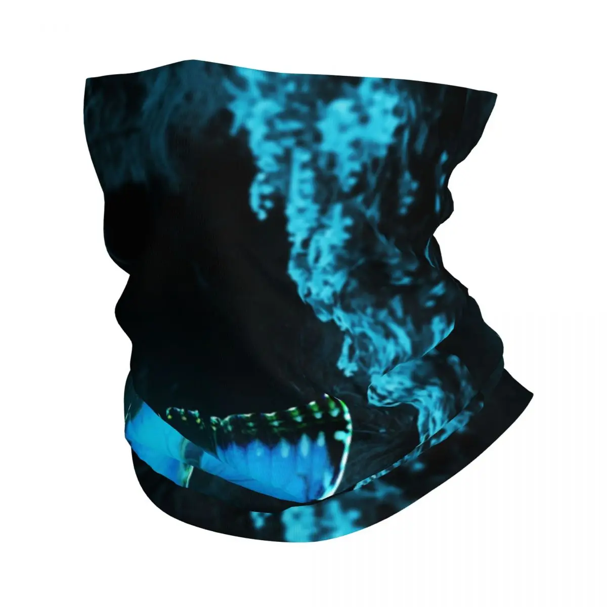 Fantasy Dreamy Blue Butterfly Bandana Neck Cover Printed Wrap Mask Scarf Multi-use FaceMask Cycling Unisex Adult Washable