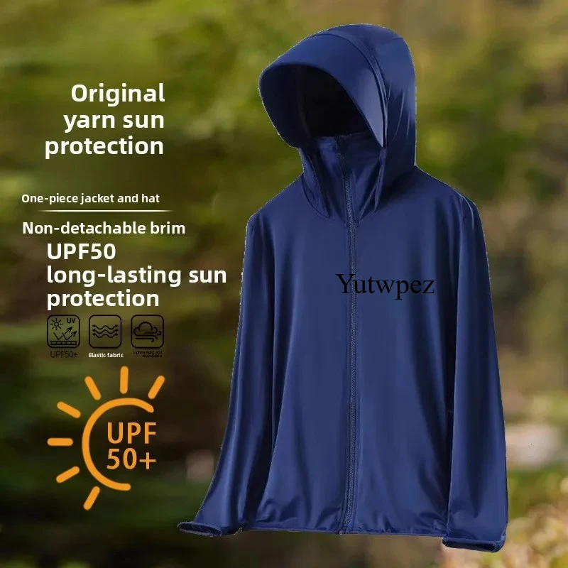 Running UPF50+ UV Protection Ice Silk Cool Feeling Sun Protection Lightweight Breathable Fishing Jacket Outdoor Sports Shirt image 5