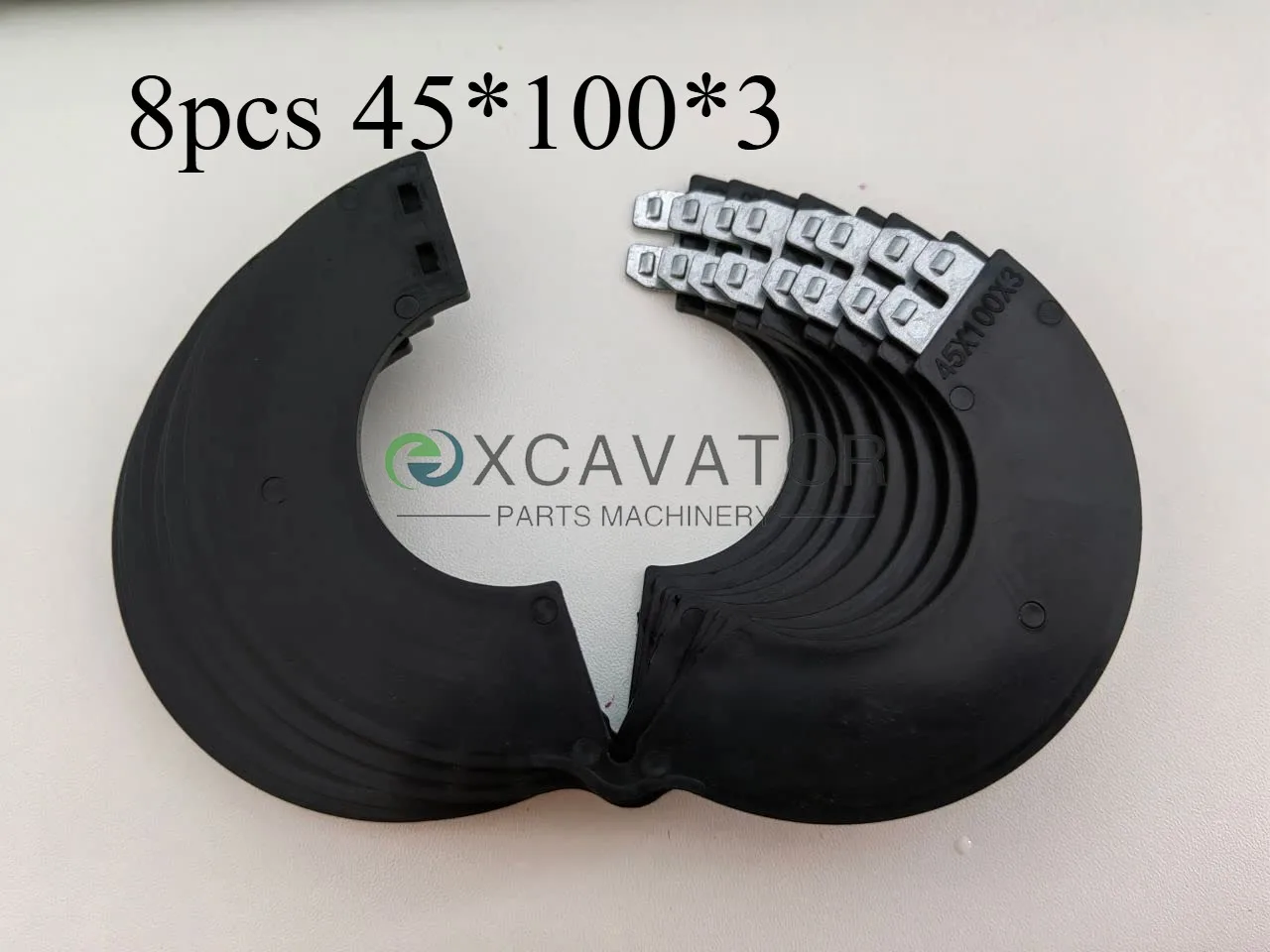 8PCS for Mini Excavator Loader Skid Steer 45mm Excavator Bucket Pin Shim Kit Thickness 3mm Detachable