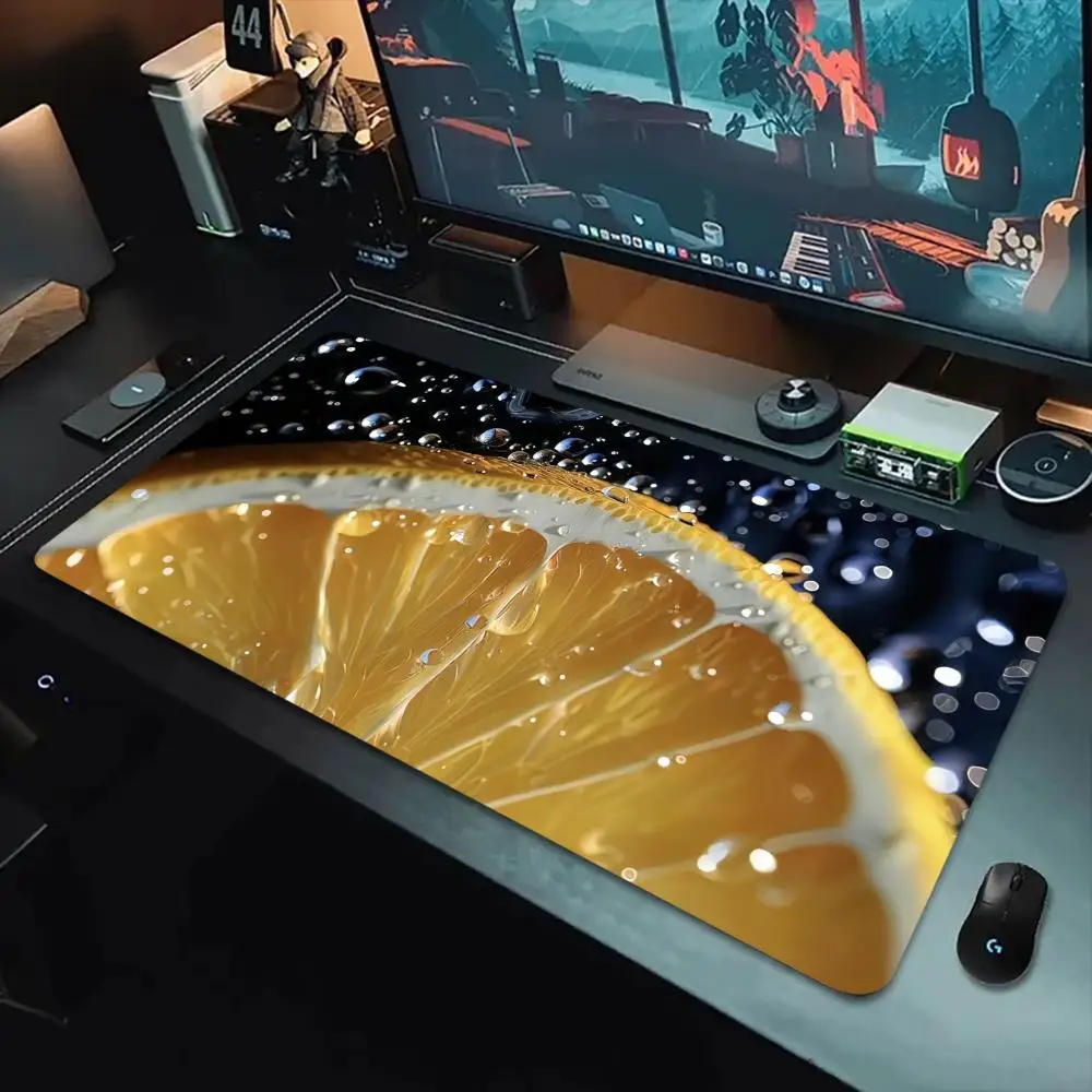 

Ice water lemon Mouse Pad Mouse Pads For Desk, Gaming Mouse Pad, with Stitched Edges and Non-Slip Rubber Base
