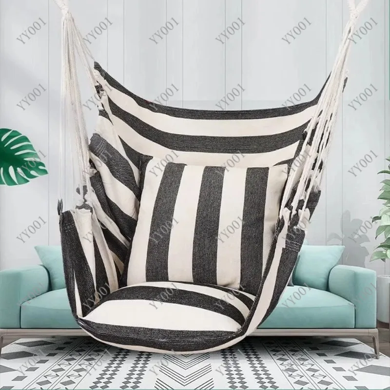Indoor Outdoor Hanging Swing Chair Cocoon Hammock Leisure Rocking Seat