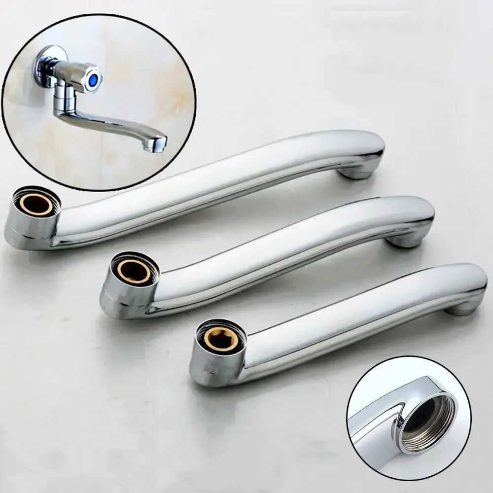 S-type Faucet Extender Connector Stainless Steel Quick Open Basin Faucet Tube Sink Faucet Pipe Outlet Pipe Replacement Fittings