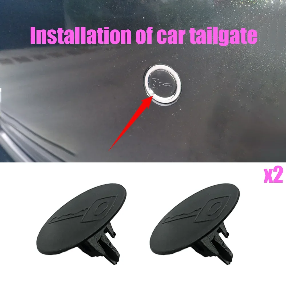 2Pcs A2107660056 Auto Door Handle Rear Tailgate Trunk KeyHole Cap Plug﻿ For Mercedes-Benz A/B/C/G/E/M/S/V/GLE Class Some Models