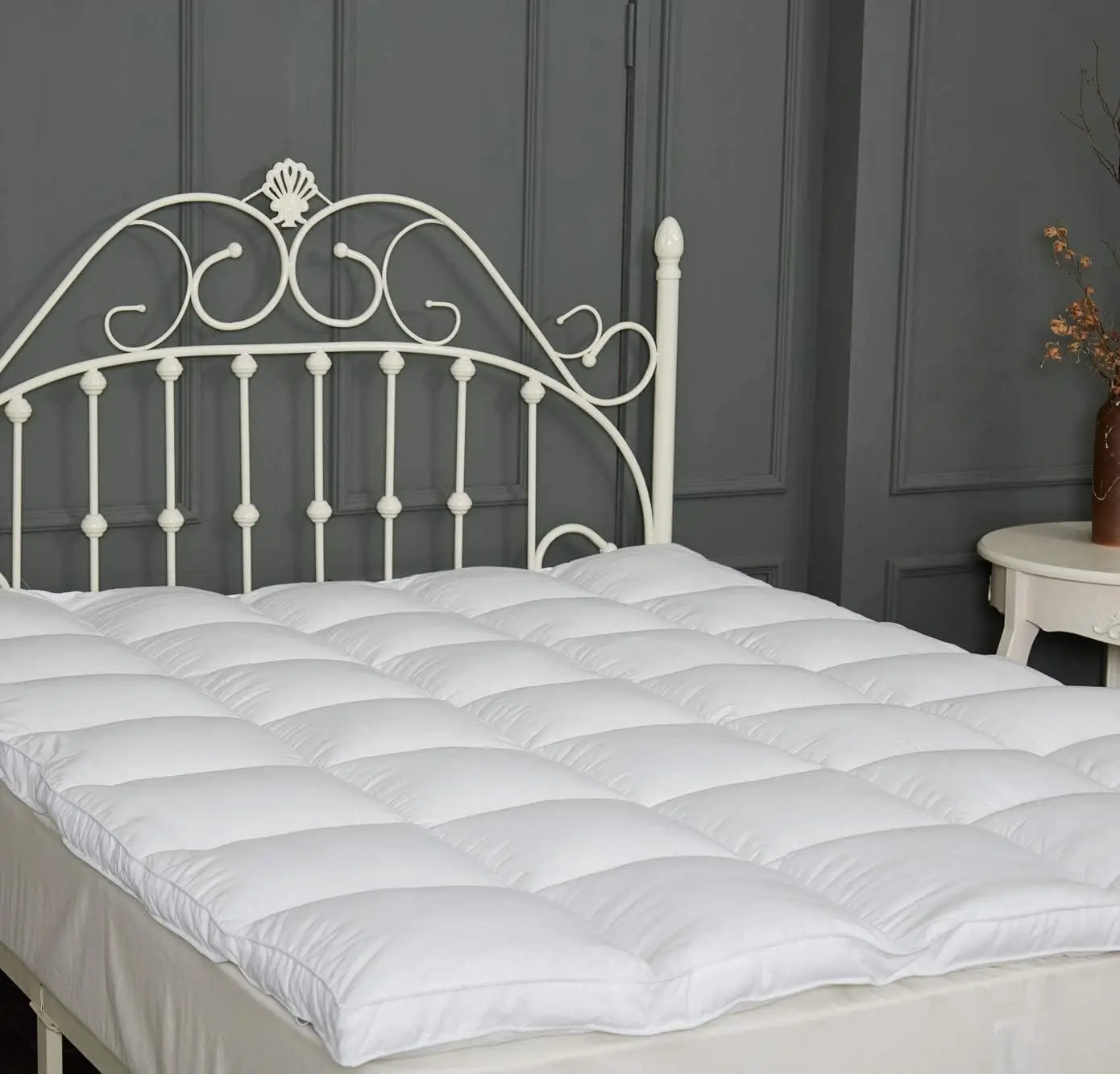 

Mattress Topper Short Queen Size Extra Thick Down Alternative Quilted Mattress Cover Soft And Warm Mattress Pad For Rv Camping