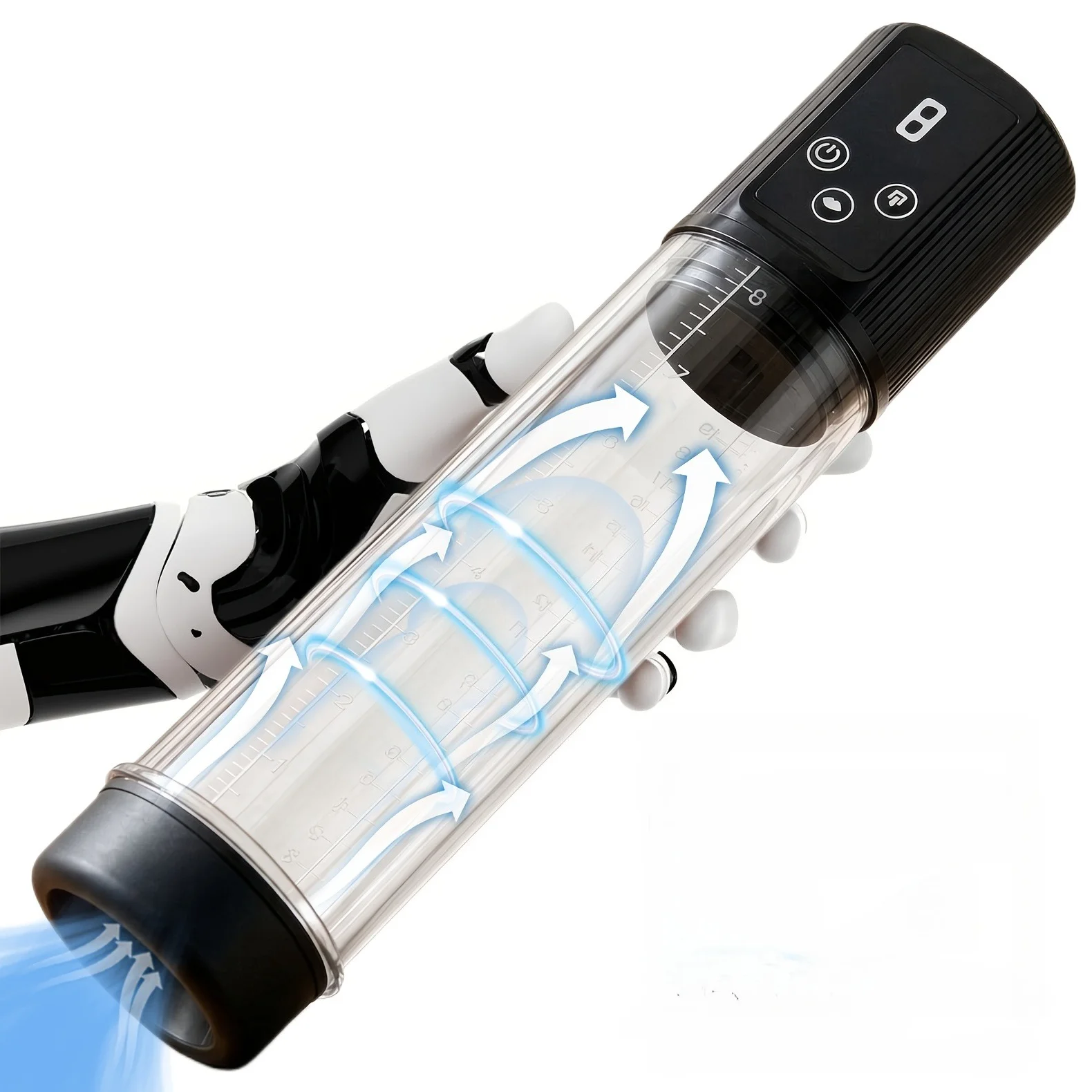 Men's Electric Penis Pump 9 Suction Strengths Rechargeable Automatic Suction Modes And Extension Device Adult Sex Toy For Men
