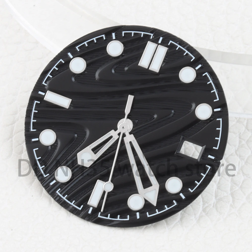 

31mm NH35 Watch Dial Green Luminous for Seamaster 300 NH35 NH36 Automatic Movement Watch Parts Watch Accessories Replacements