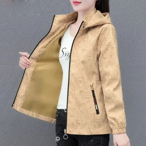 여성용 후드 바람막이 기본 코트 짧은 재킷, 여성 외투, 프린트 운동복 코트, 5XL, 용수철 가을 의류, 2023 신상 Best5 여성용 후드 바람막이 기본 코트 짧은 재킷, 여성 외투, 프린트 운동복 코트, 5XL, 용수철 가을 의류, 2023 신상 Best5