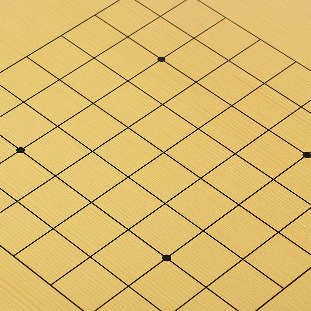 Double Sided Weiqi Game Board Wooden Checkerboard Advanced Board Game for Children and Adults Teaching