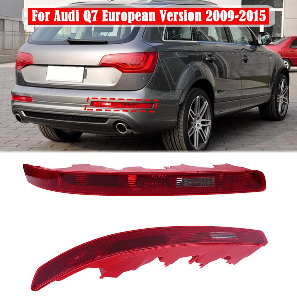 

For Audi Q7 2009 2010 2011 2012 2013 2014 2015 European Version Car Rear Bumper Light Tail Reflector Brake Lamp Accessories