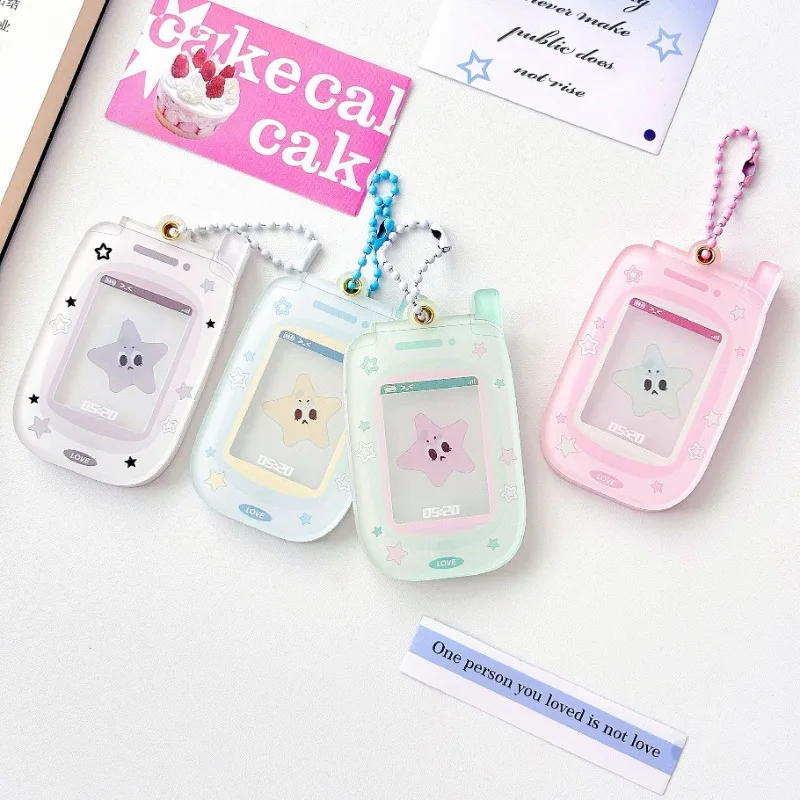 2024 Original Ins Practical Hot Selling Star Mobile Phone 1 Inch ID Card Brick Goo Goo Tray Acrylic Hard Card Sleeve