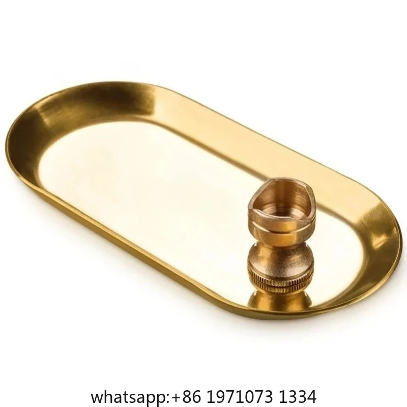 Tray Ashtray Set,  Stainless Steel Holder, Two-piece Set