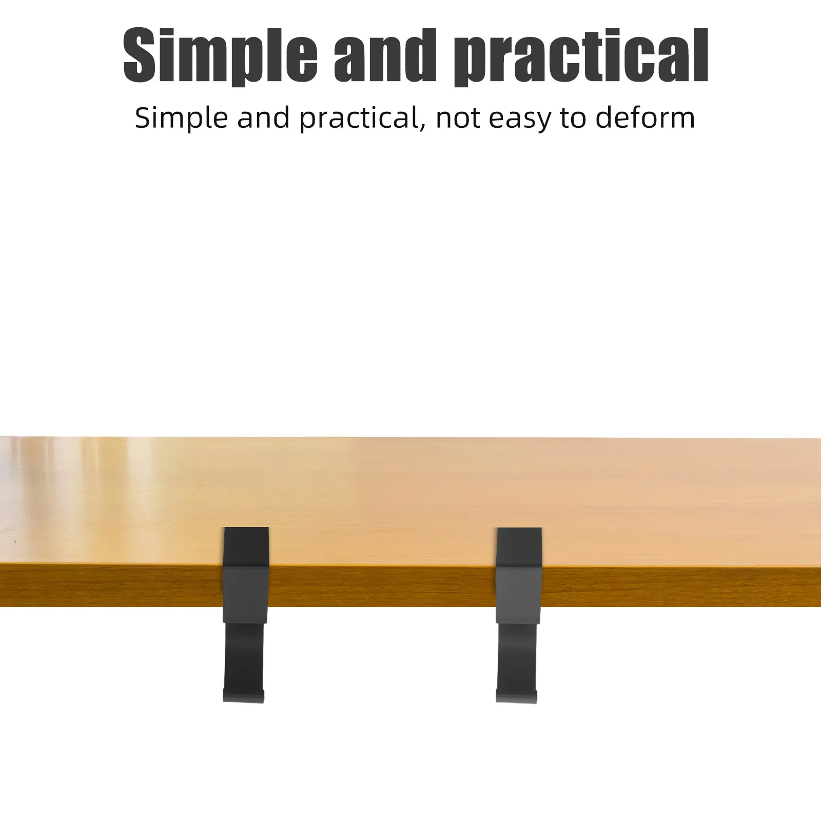 

3Pcs Desk Backpack Hanger Punch Free Multipurpose Stable Hooks Table Edge Bag Holder for Office Home Classroom Desktop Up to 3Cm