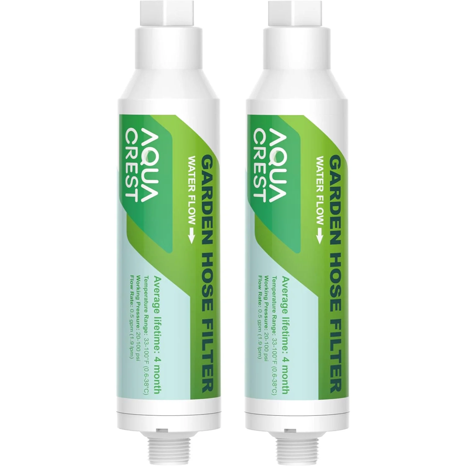 

AQUACREST Garden Hose Water Filter for Plants, Greatly Reduces Cl, Odor, Improve Plants Health, Ideal for Organic Gardening