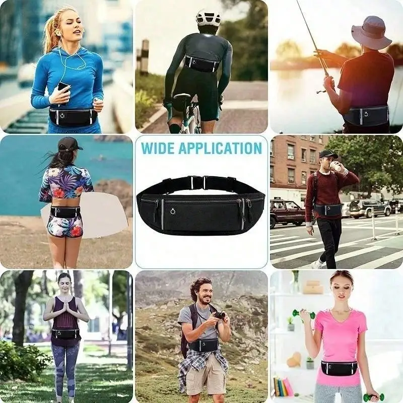 

Popular Professional Running Waist Bag Sports Belt Pouch Mobile Phone Case Men Women Hidden Pouch Gym Sports Bags BHL1417-FRO