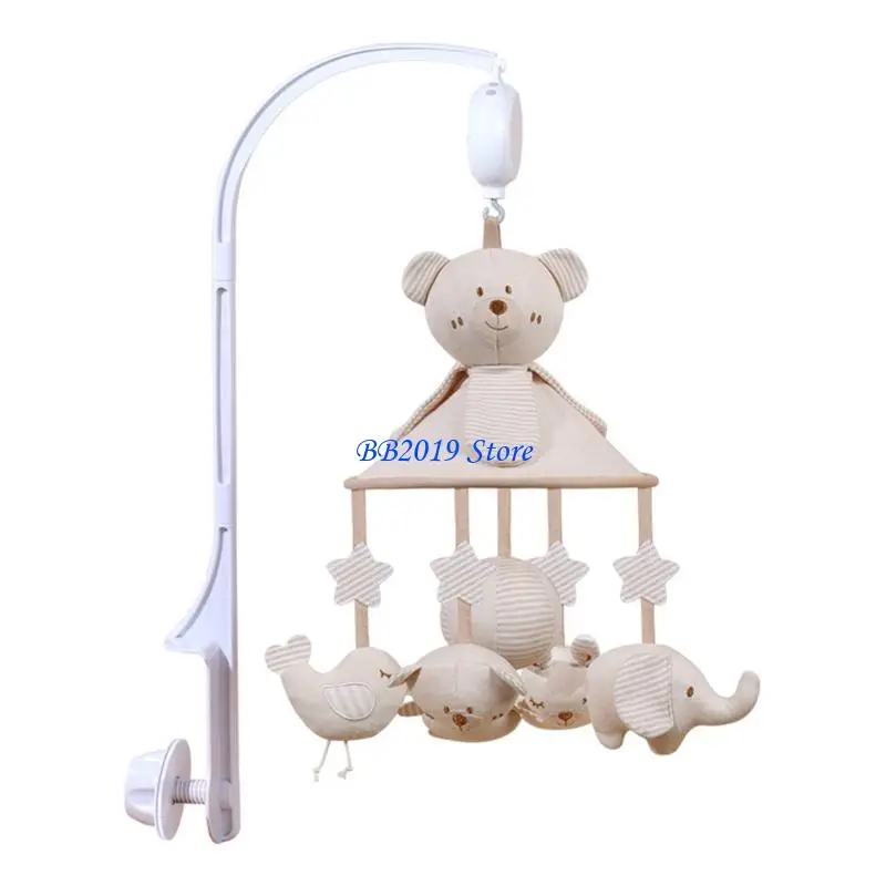 Q0KB Giocattolo per appendere culla mobile, decorazioni per scuola materna, carillon, giocattolo per il monitoraggio del