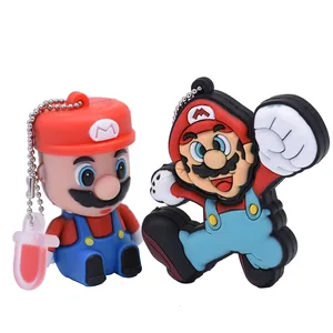 Súper lindo dibujos animados usb 2.0 flash unidad 128gb 64gb Anime Memory Stick Pen Funny Pendrive Pendrive Flash Drive Keychain U DISK RETO 8 mejor tarjeta USB de ventas - №8