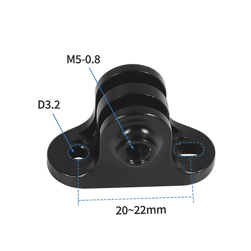 حامل كاميرا الحركة محول الدراجة الصغيرة جبل تمديد رمز متر قاعدة مقعد ثابت 20 مللي متر ل GoPro للدراجات الجبلية Garmin Bryton