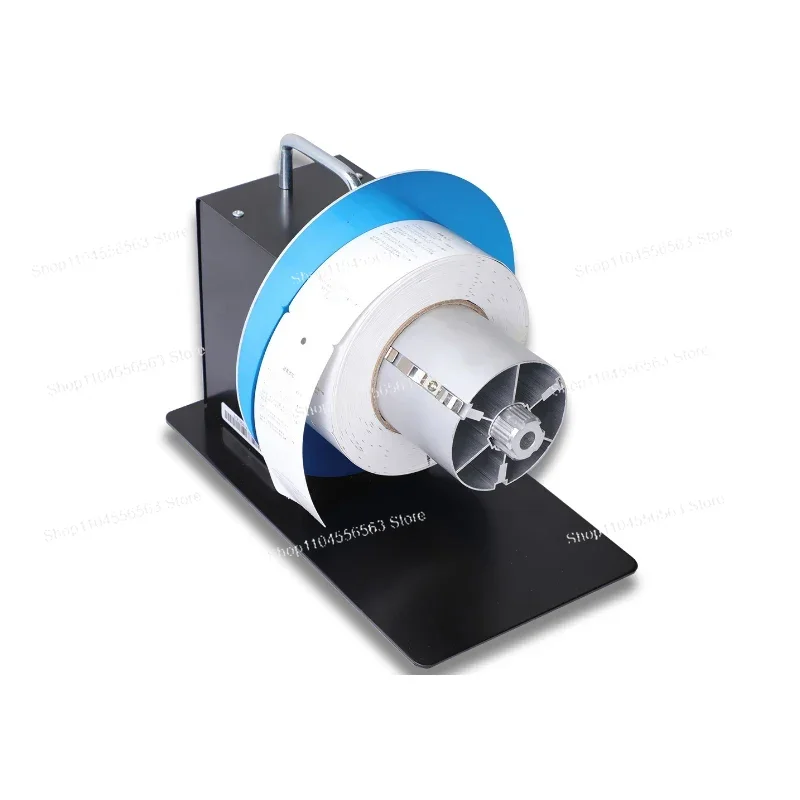 For Industrial Labeling: Automatic Bidirectional Label Rewinder - Adjustable Speed for Barcode Sticker Rollback